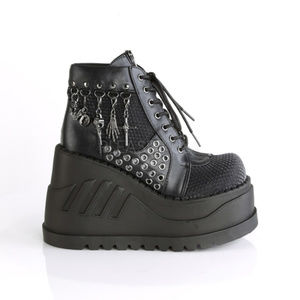 Gothic Wedge Platform Boots